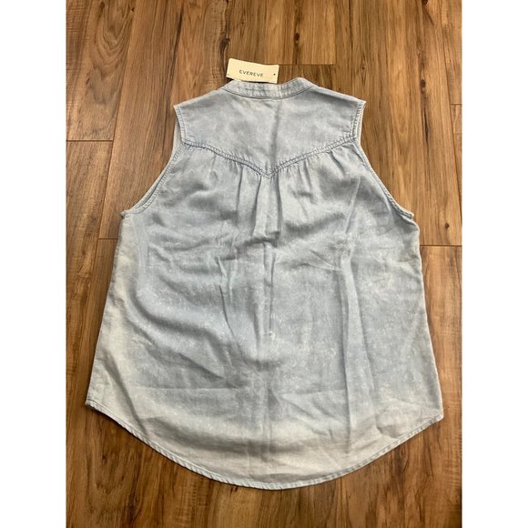 Women's NWT Cloth & Stone Sleeveless Denim  Blouse   Size: XS - Picture 10 of 12